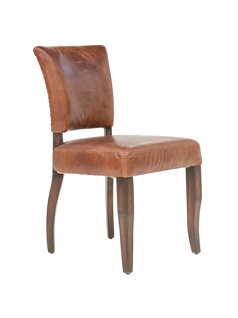 Derringer Dining Chair in Aged Leather