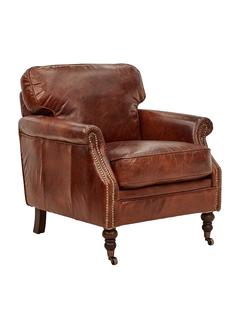 Winchester 45 Armchair in Aged Leather