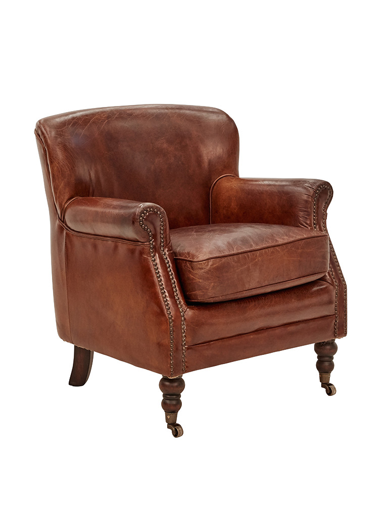 Mortimer Armchair in Aged Leather