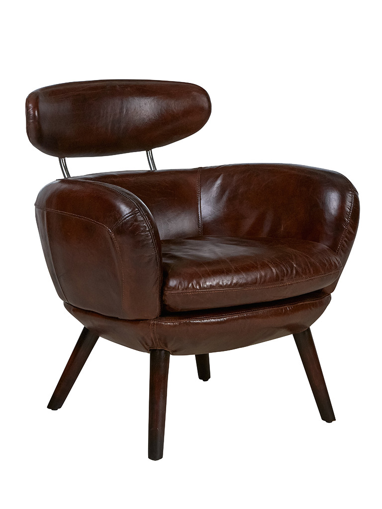 Stylist Chair in Cigar Aged Leather